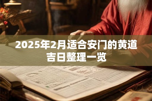 2025年2月适合安门的黄道吉日整理一览