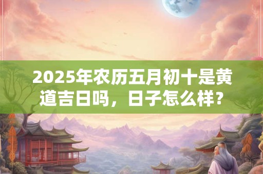 2025年农历五月初十是黄道吉日吗，日子怎么样？
