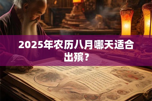 2025年农历八月哪天适合出殡？