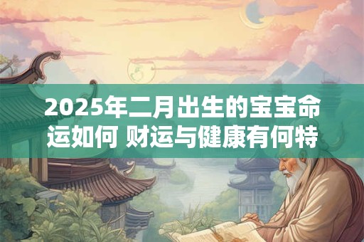 2025年二月出生的宝宝命运如何 财运与健康有何特点