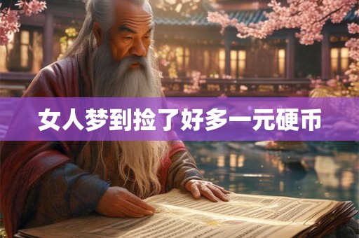 女人梦到捡了好多一元硬币 女人梦到捡了好多一元硬币