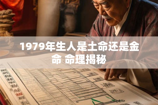 1979年生人是土命还是金命 命理揭秘