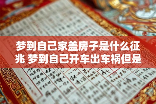 梦到自己家盖房子是什么征兆 梦到自己开车出车祸但是人没事