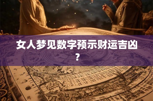 女人梦见数字预示财运吉凶? 女人梦见数字预示财运吉凶?