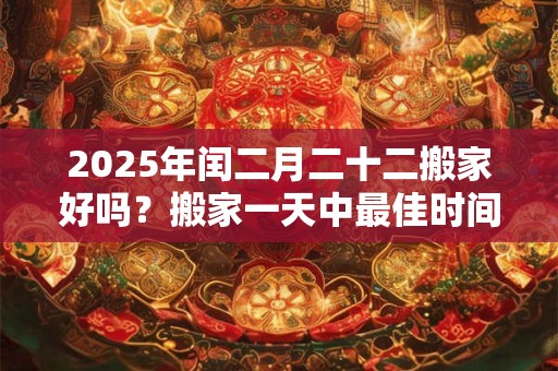 2025年闰二月二十二搬家好吗？搬家一天中最佳时间