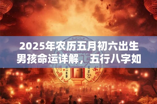 2025年农历五月初六出生男孩命运详解，五行八字如何影响未来