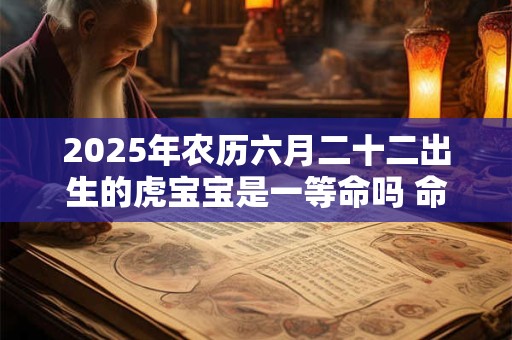 2025年农历六月二十二出生的虎宝宝是一等命吗 命运如何