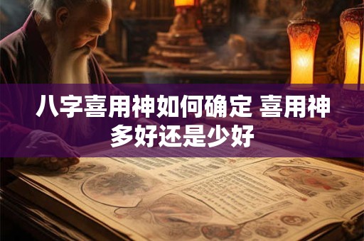 八字喜用神如何确定 喜用神多好还是少好