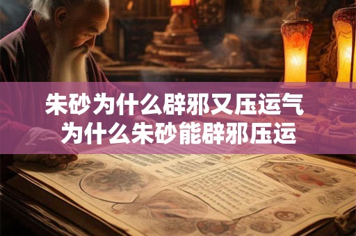 详细阅读:朱砂为什么辟邪又压运气 为什么朱砂能辟邪压运 朱砂为什么辟邪又压运气 为什么朱砂能辟邪压运