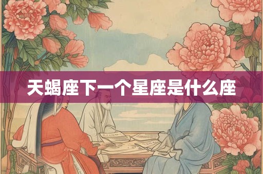 天蝎座下一个星座是什么座