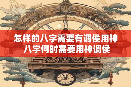 怎样的八字需要有调侯用神 八字何时需要用神调侯