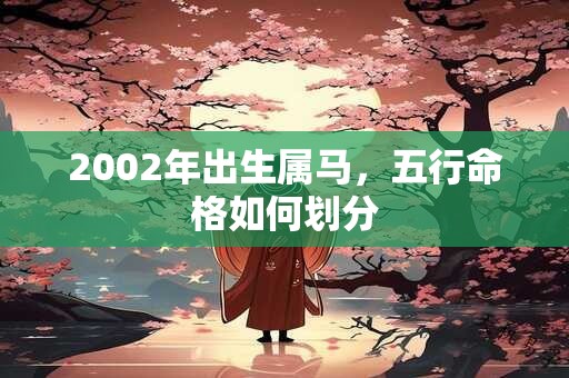 2002年出生属马，五行命格如何划分
