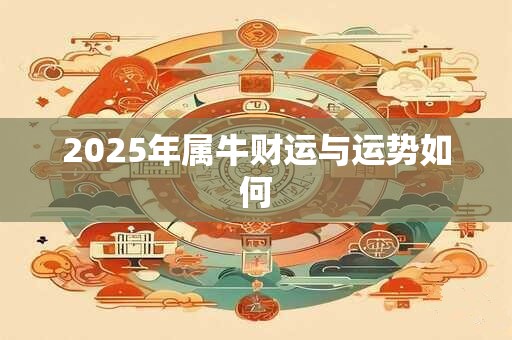 2025年属牛财运与运势如何