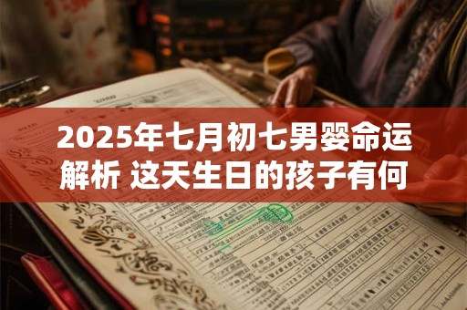 2025年七月初七男婴命运解析 这天生日的孩子有何天赋