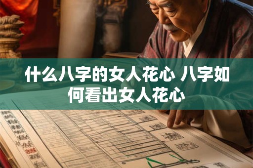 什么八字的女人花心 八字如何看出女人花心