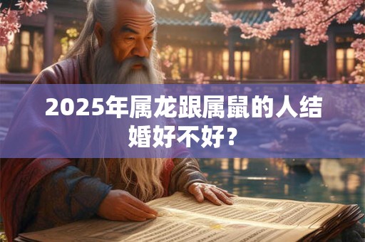 2025年属龙跟属鼠的人结婚好不好? 2025年属龙跟属鼠的人结婚好不好?