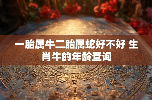 一胎属牛二胎属蛇好不好 生肖牛的年龄查询