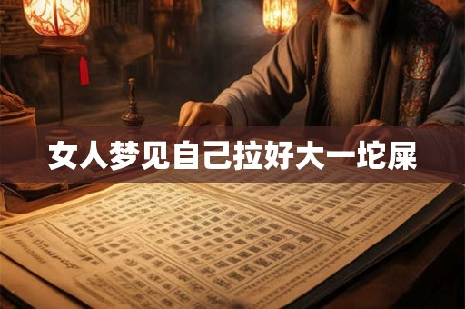 女人梦见自己拉好大一坨屎