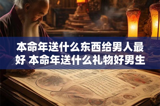 本命年送什么东西给男人最好 本命年送什么礼物好男生