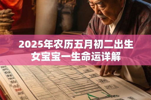 2025年农历五月初二出生女宝宝一生命运详解 2025年农历五月初二出生女宝宝一生命运详解