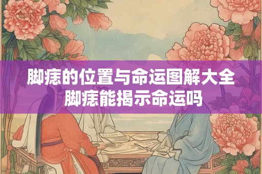 脚痣的位置与命运图解大全 脚痣能揭示命运吗