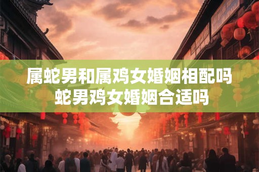 属蛇男和属鸡女婚姻相配吗 蛇男鸡女婚姻合适吗
