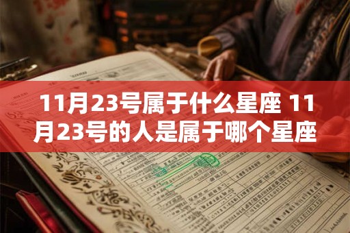11月23号属于什么星座 11月23号的人是属于哪个星座的