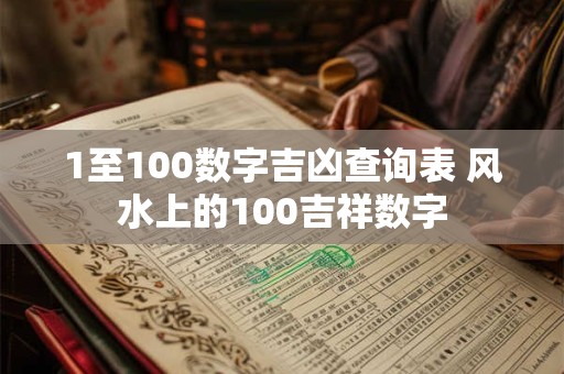 1至100数字吉凶查询表 风水上的100吉祥数字 1至100数字吉凶查询表 风水上的100吉祥数字