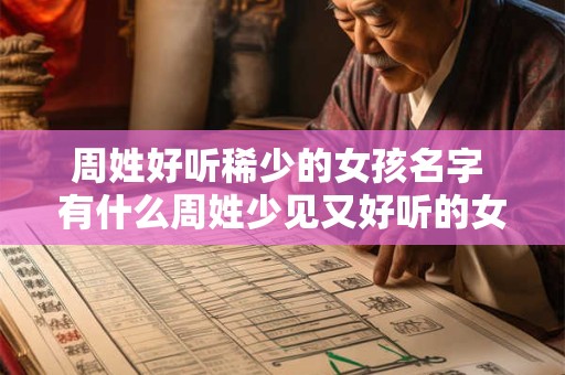 周姓好听稀少的女孩名字 有什么周姓少见又好听的女孩名字推荐