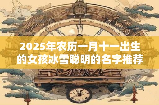 2025年农历一月十一出生的女孩冰雪聪明的名字推荐