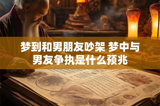 梦到和男朋友吵架 梦中与男友争执是什么预兆