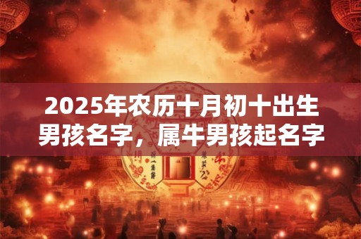 2025年农历十月初十出生男孩名字，属牛男孩起名字好寓意的字
