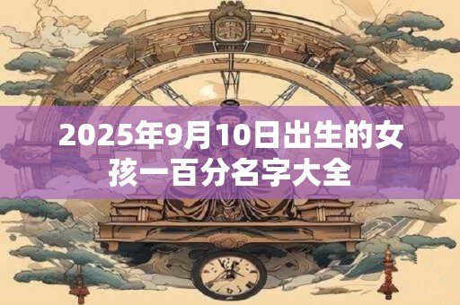 2025年9月10日出生的女孩一百分名字大全