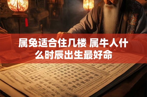 属兔适合住几楼 属牛人什么时辰出生最好命