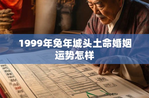 1999年兔年城头土命婚姻运势怎样