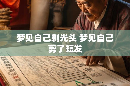 梦见自己剃光头 梦见自己剪了短发