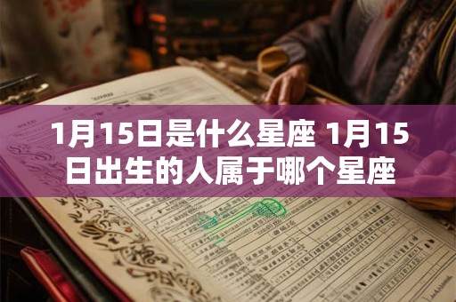1月15日是什么星座 1月15日出生的人属于哪个星座
