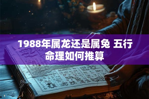 1988年属龙还是属兔 五行命理如何推算