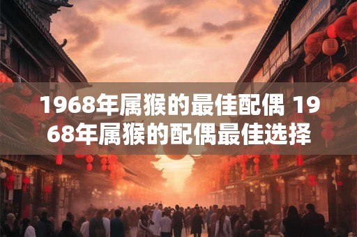 1968年属猴的最佳配偶 1968年属猴的配偶最佳选择