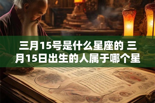 三月15号是什么星座的 三月15日出生的人属于哪个星座 三月15号是什么星座的 三月15日出生的人属于哪个星座
