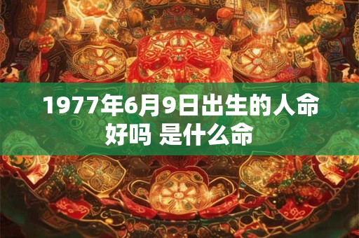 1977年6月9日出生的人命好吗 是什么命