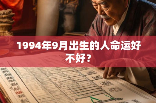1994年9月出生的人命运好不好？