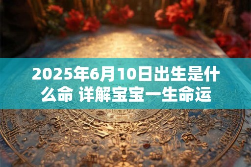 2025年6月10日出生是什么命 详解宝宝一生命运