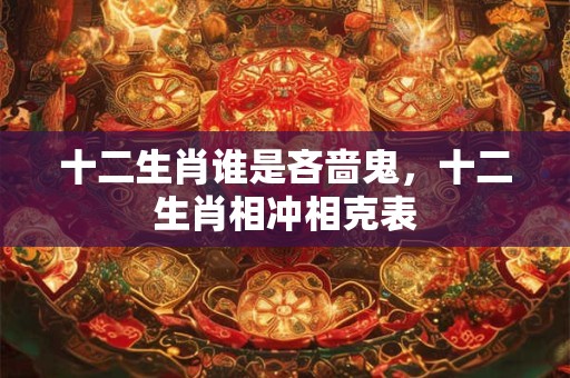 十二生肖谁是吝啬鬼,十二生肖相冲相克表 十二生肖谁是吝啬鬼,十二生肖相冲相克表