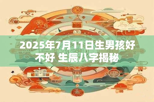 2025年7月11日生男孩好不好 生辰八字揭秘