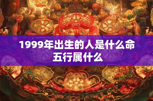 1999年出生的人是什么命 五行属什么