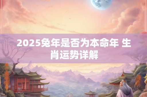 2025兔年是否为本命年 生肖运势详解