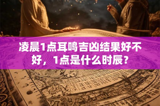 凌晨1点耳鸣吉凶结果好不好，1点是什么时辰？