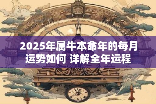 详细阅读:2025年属牛本命年的每月运势如何 详解全年运程 2025年属牛本命年的每月运势如何 详解全年运程