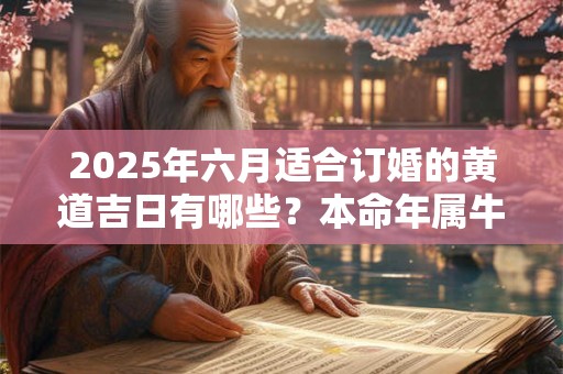 2025年六月适合订婚的黄道吉日有哪些？本命年属牛可以结婚吗？